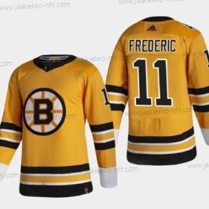 Miesten Boston Bruins #11 Trent Frederic Kulta Ommeltu NHL Paita