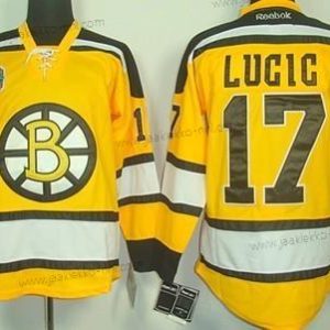 Miesten Boston Bruins #17 Milan Lucic Keltainen Paita