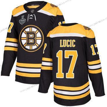 Miesten Boston Bruins #17 Milan Lucic Musta Kotiottelupaita Aito 2019 Stanley Cup Final Bound Ommeltu Jääkiekko Paita