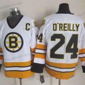 Miesten Boston Bruins #24 Terry O’Reilly 1981-82 Valkoinen CCM Vintage Paita