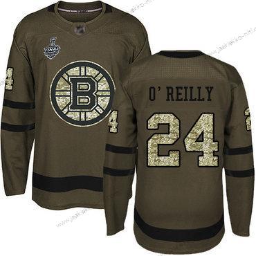 Miesten Boston Bruins #24 Terry O’Reilly Vihreä Salute to Service 2019 Stanley Cup Final Bound Ommeltu Jääkiekko Paita