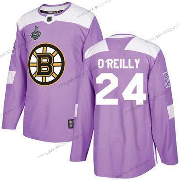 Miesten Boston Bruins #24 Terry O’Reilly Violetti Aito Taistelee syöpää vastaan 2019 Stanley Cup Final Bound Ommeltu Jääkiekko Paita