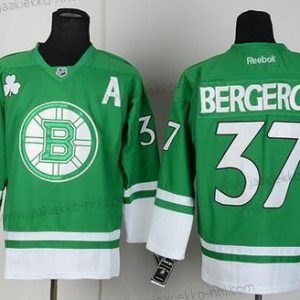 Miesten Boston Bruins #37 Patrice Bergeron St. Patrick’S Day Vihreä Paita