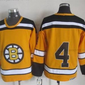 Miesten Boston Bruins #4 Bobby Orr 1959-60 Keltainen CCM Vintage Paita