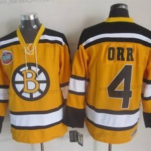 Miesten Boston Bruins #4 Bobby Orr 2009-10 Keltainen CCM Vintage Paita