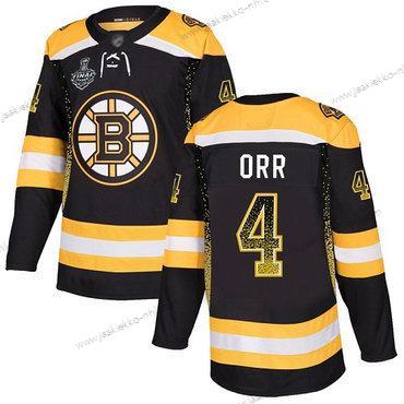 Miesten Boston Bruins #4 Bobby Orr Musta Kotiottelupaita Aito 2019 Stanley Cup Final Bound Ommeltu Jääkiekko Paita Versio 2