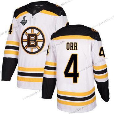 Miesten Boston Bruins #4 Bobby Orr Valkoinen Road Aito 2019 Stanley Cup Final Bound Ommeltu Jääkiekko Paita