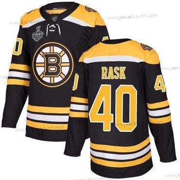 Miesten Boston Bruins #40 Tuukka Rask Musta Kotiottelupaita Aito 2019 Stanley Cup Final Bound Ommeltu Jääkiekko Paita