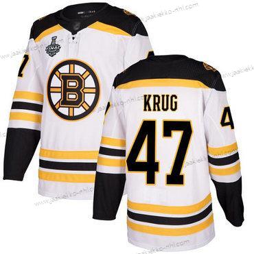 Miesten Boston Bruins #47 Torey Krug Valkoinen Road Aito 2019 Stanley Cup Final Bound Ommeltu Jääkiekko Paita