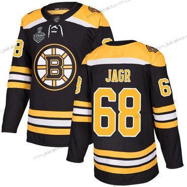 Miesten Boston Bruins #68 Jaromir Jagr Musta Kotiottelupaita Aito 2019 Stanley Cup Final Bound Ommeltu Jääkiekko Paita