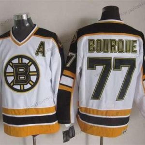 Miesten Boston Bruins #77 Ray Bourque 1996-97 Valkoinen CCM Vintage Paita