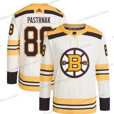 Miesten Boston Bruins #88 David Pastrnak Kerma 100th Vuosipäivä Ommeltu Paita