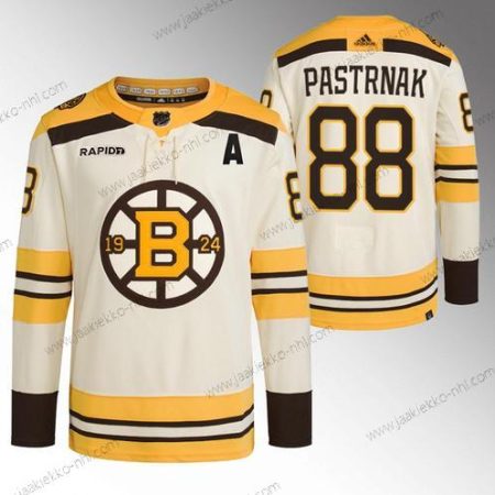 Miesten Boston Bruins #88 David Pastrnak Kerma With Rapid7 Patch 100th Vuosipäivä Ommeltu Paita