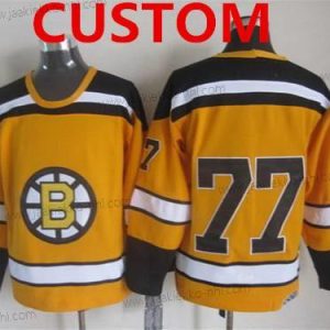 Miesten Boston Bruins Mukautettu 1959-60 Keltainen CCM Vintage Paita