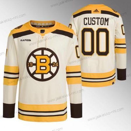 Miesten Boston Bruins Mukautettu Kerma With Rapid7 Patch 100th Vuosipäivä Ommeltu Paita