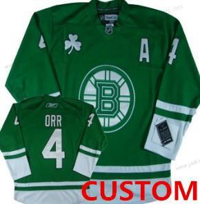 Miesten Boston Bruins Mukautettu Vihreä St. Patrick’S Day Paita