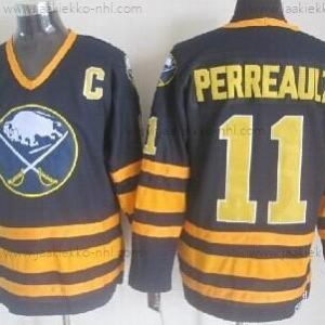 Miesten Buffalo Sabres #11 Gilbert Perreault Laivastonsininen Sininen Retro CCM Paita