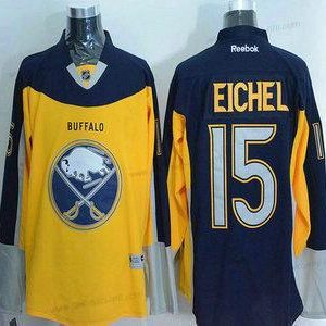 Miesten Buffalo Sabres #15 Jack Eichel Reebok Kulta Vaihtopaita Premier Paita