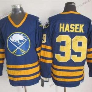 Miesten Buffalo Sabres #39 Dominik Hasek 1983-84 Laivastonsininen Sininen CCM Vintage Paita