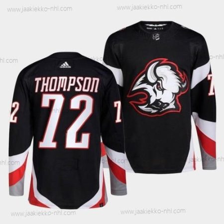 Miesten Buffalo Sabres #72 Tage Thompson Musta 2022-23 Ommeltu Paita