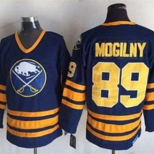 Miesten Buffalo Sabres #89 Alexander Mogilny 1983-84 Laivastonsininen Sininen CCM Vintage Paita