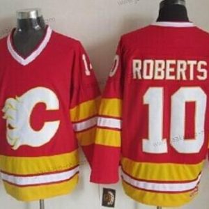 Miesten Calgary Flames #10 Gary Roberts Punainen Vieraspaita Retro CCM Paita