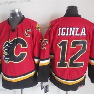 Miesten Calgary Flames #12 Jarome Iginla 2003 Punainen Retro CCM Paita