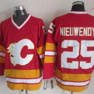 Miesten Calgary Flames #25 Joe Nieuwendyk Punainen Retro CCM Paita