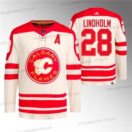 Miesten Calgary Flames #28 Elias Lindholm 2023 Kerma Klassinen Primegreen Ommeltu Paita