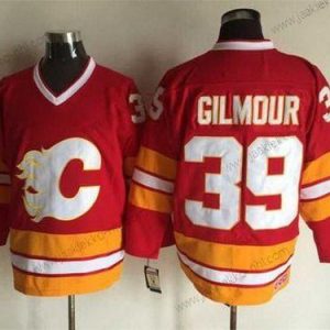 Miesten Calgary Flames #39 Doug Gilmour 1981-82 Punainen CCM Vintage Paita