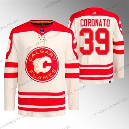 Miesten Calgary Flames #39 Matt Coronato 2023 Kerma Klassinen Primegreen Ommeltu Paita