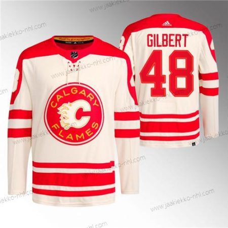 Miesten Calgary Flames #48 Dennis Gilbert 2023 Kerma Klassinen Primegreen Ommeltu Paita