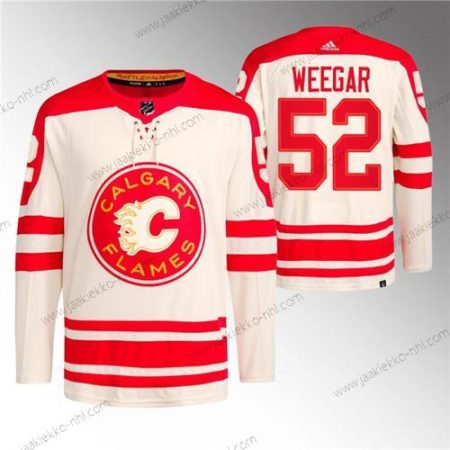 Miesten Calgary Flames #52 Mackenzie Weegar 2023 Kerma Klassinen Primegreen Ommeltu Paita