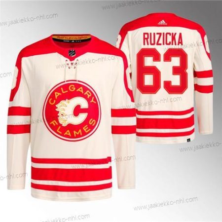 Miesten Calgary Flames #63 Adam Ruzicka 2023 Kerma Klassinen Primegreen Ommeltu Paita