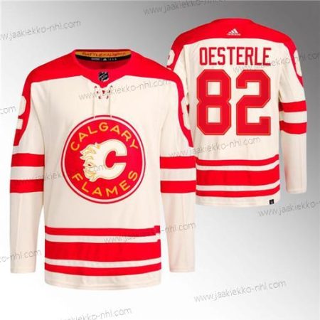 Miesten Calgary Flames #82 Jordan Oesterle 2023 Kerma Klassinen Primegreen Ommeltu Paita