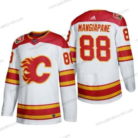 Miesten Calgary Flames #88 Andrew Mangiapane Aito 2019 Heritage Klassinen Valkoinen Paita