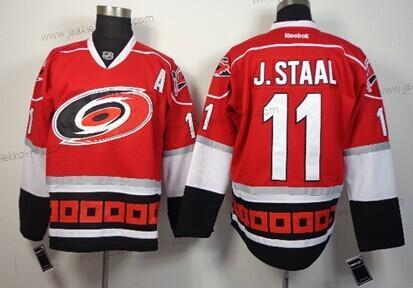 Miesten Carolina Hurricanes #11 Jordan Staal Punainen Vieraspaita Paita