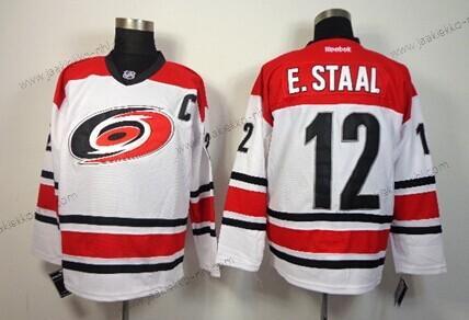 Miesten Carolina Hurricanes #12 Eric Staal Valkoinen Paita