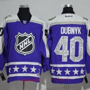 Miesten Central Division Minnesota Wild #40 Devan Dubnyk Reebok Violetti 2017 NHL All-Star Ommeltu Jääkiekko Paita