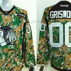 Miesten Chicago Blackhawks #00 Clark Griswold 2014 Maastokuvio Paita