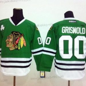 Miesten Chicago Blackhawks #00 Clark Griswold Vihreä Retro CCM Paita