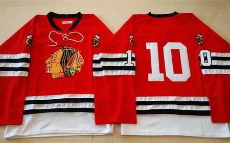 Miesten Chicago Blackhawks #10 Patrick Sharp 1960-61 Punainen Vintage Paita