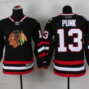 Miesten Chicago Blackhawks #13 Cm Punk 2014 Stadium Series Musta Paita