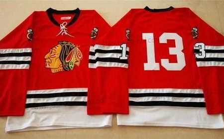 Miesten Chicago Blackhawks #13 Daniel Carcillo 1960-61 Punainen Vintage Paita