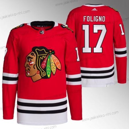 Miesten Chicago Blackhawks #17 Nick Foligno Punainen Ommeltu Jääkiekko Paita