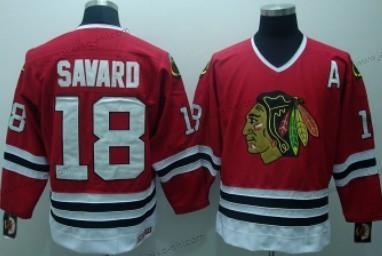 Miesten Chicago Blackhawks #18 Denis Savard Punainen Retro CCM Paita