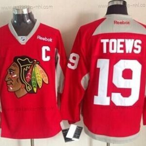 Miesten Chicago Blackhawks #19 Jonathan Toews 2014 Training Punainen Paita