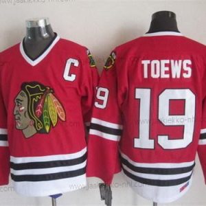 Miesten Chicago Blackhawks #19 Jonathan Toews Punainen Retro CCM Paita