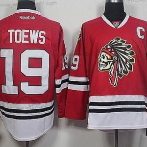 Miesten Chicago Blackhawks #19 Jonathan Toews Punainen The Indians Skulls Paita