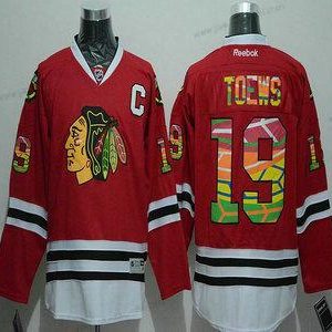 Miesten Chicago Blackhawks #19 Jonathan Toews Reebok Punainen Colored NHL Paita